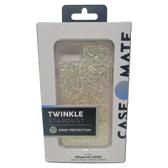 Case-Mate Twinkle Stardust Glitter Case for Apple  iPhone SE 2020, iPhone 6,7,8 - Picture 1 of 4